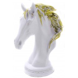 ديكور طاولة رأس حصان - أبيض. المقاس :20*12.5*26