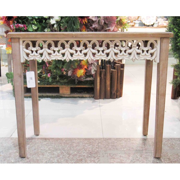 طاولة مدخل خشبية