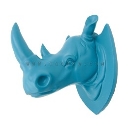 تعليقة رأس وحيد القرن لون رمادي 